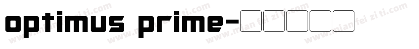 optimus prime字体转换
